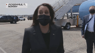 Harris faces backlash after laughing off question on visiting border amid surge