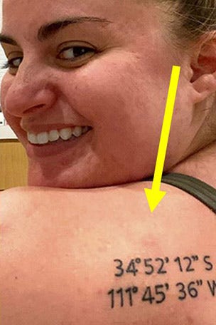Woman gets WRONG place inked