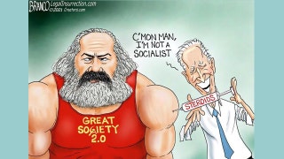 Political cartoon of the day: Pumping up his rep