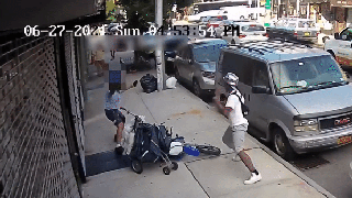 Dirt bikers attack innocent postman in broad daylight as New York crime soars