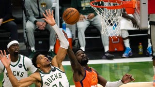 Giannis Antetokounmpo's crucial block, Khris Middleton's 40 points lead Bucks to Game 4 win