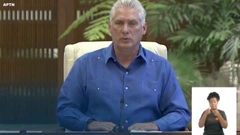 Cuba’s president admits to shortcomings; takes some blame for protests