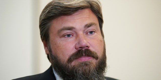 Konstantin Malofeyev, chairman of the board of directors of the Tsargrad media group, speaks during an interview with Reuters in Moscow, Russia Sept. 16, 2021.
