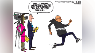 Political cartoon of the day: On the Run