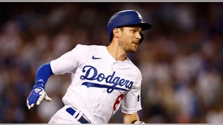 Dodgers rally behind Trea Turner's leadoff home run, beat Padres in NLDS Game 1