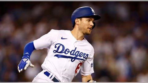 Dodgers rally behind Trea Turner's leadoff home run, beat Padres in NLDS Game 1