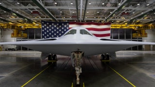 New US bomber arrives at just the right time