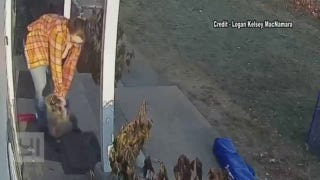 Video shows mom saving young daughter from rabid animal attack