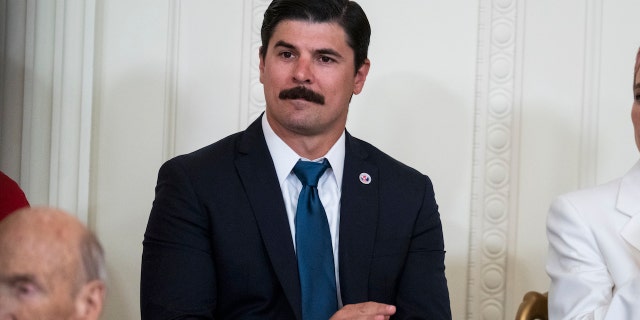 Democratic voters cheer on gas stove ban: poll read full article at worldnews365.me 6 Richard Trumka Jr. is photographed during a White House ceremony where President Biden presented presidential medals of freedom on July 7.