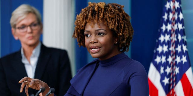 Karine Jean-Pierre warns House Republicans want to raise gas prices: 'She did not just say this' read full article at worldnews365.me 5 Press secretary Karine Jean-Pierre and Secretary of Energy Jennifer Granholm attend the daily briefing at the White House, Jan. 23, 2023.