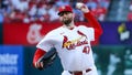 Jordan Montgomery #47 of the St. Louis Cardinals delivers a pitch during the first inning against the Miami Marlins at Busch Stadium on July 18, 2023 in St. Louis, Missouri.