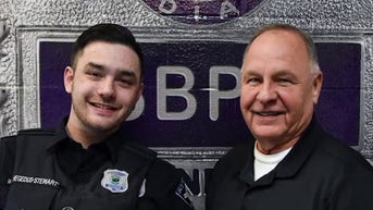 Cop's 'surreal' reunion with retired lieutenant who saved his life has unexpected twist