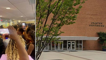 Moment furious relatives rage after being locked out of university's graduation