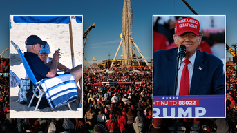 Massive Trump rally in deep blue state draws stark contrast to Biden's beach weekend