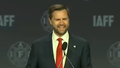 JD Vance reacts to being booed by some in the crowd at the International Association of Fire Fighters Convention. - Fox News