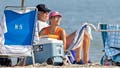 President Joe Biden sits on a beach chair with sister-in-law Bonnie Jacobs in Rehoboth Beach, DE, Wednesday, August 28, 2024. The President, who is not seeking re-election is on a vacation with some of his family. - Fox News