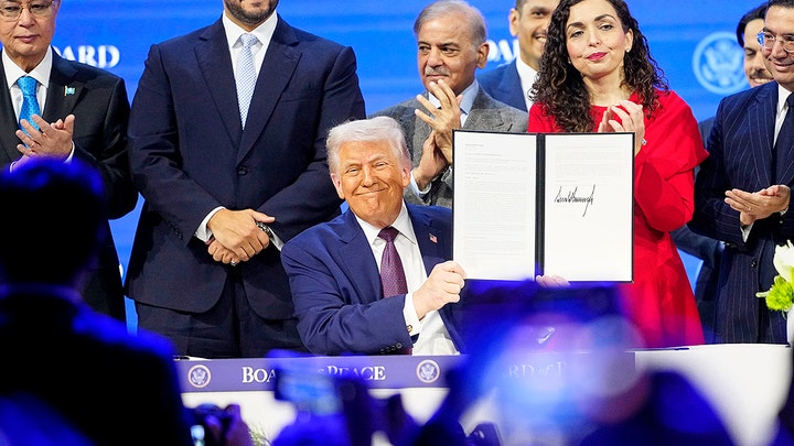 World leaders join Trump to sign Gaza Board of Peace agreement in Davos - Fox News