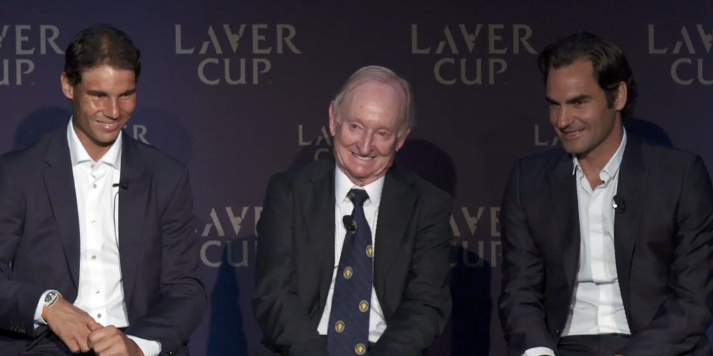 Roger Federer, Rafael Nadal e Jorge Paulo Lemann juntos na Laver Cup