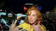Liz Claman competes in NYC Triathlon