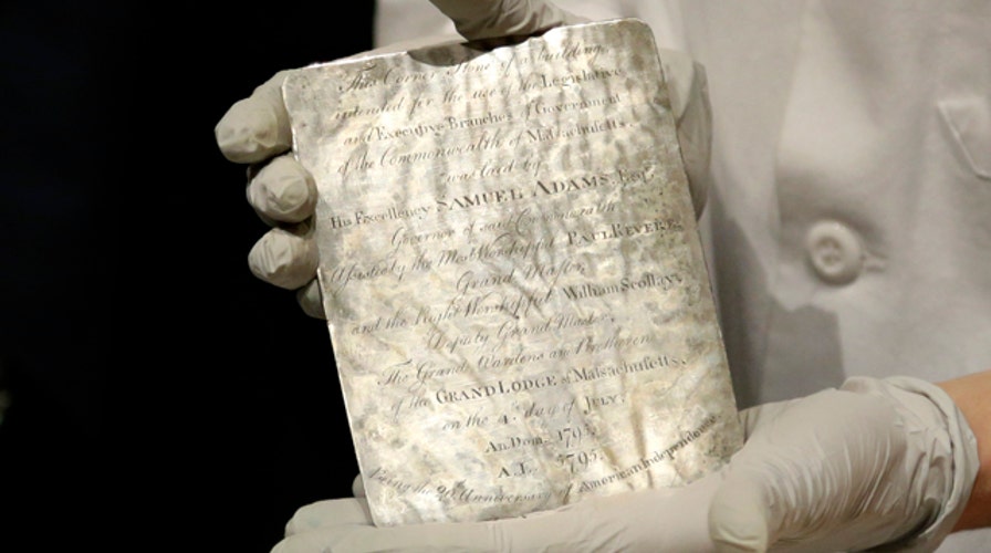 Time capsule dating back to 1795 opened in Boston