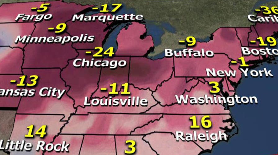 Artic air mass creates dangerously cold temperatures
