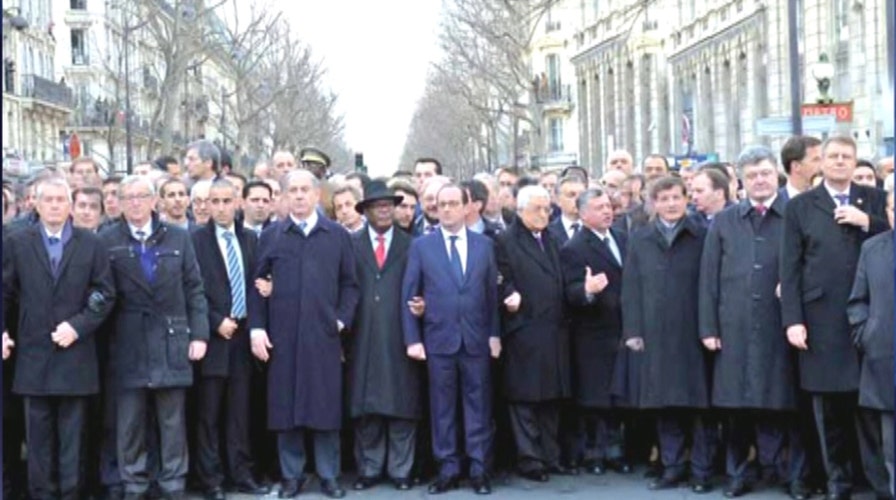 Greta: Newpaper erases female leaders from Paris rally pic