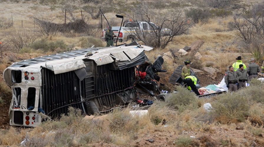 At least 10 killed in Texas prison bus crash