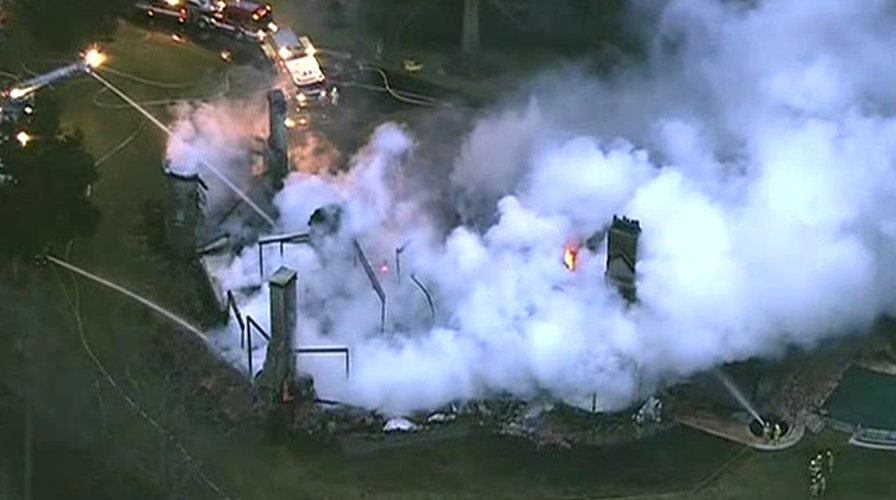 6 people missing after huge mansion fire in Maryland