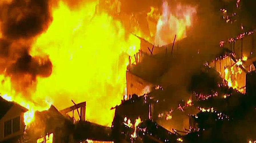 Massive fire destroys luxury apartment complex