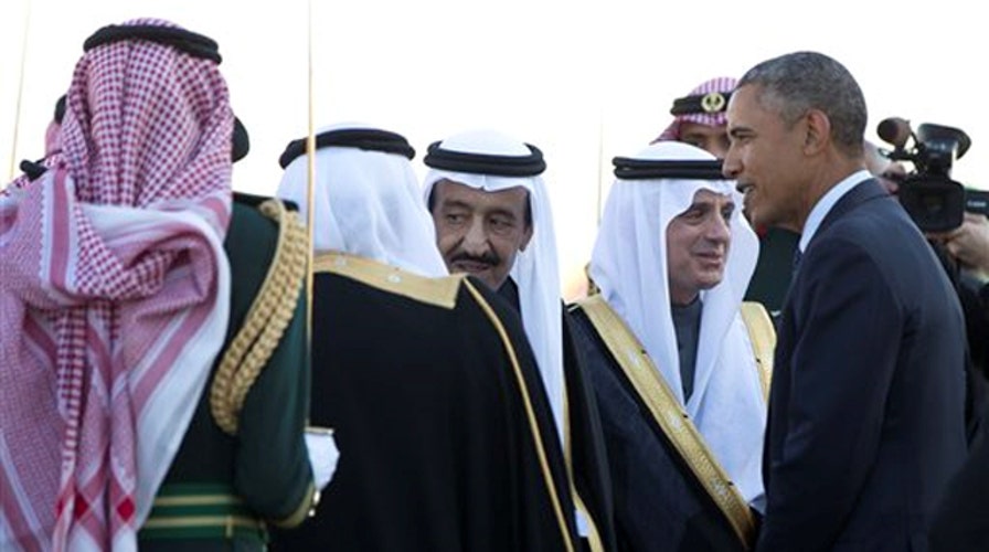 Obama arrives in Saudi Arabia to meet with new ruler