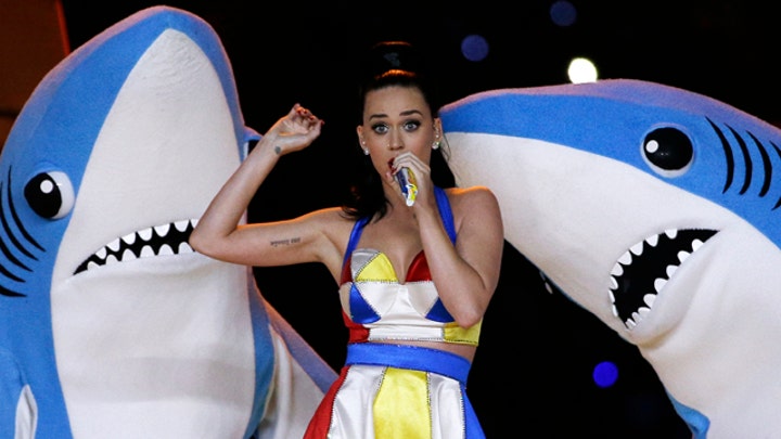 Katy Perry dances with sharks
