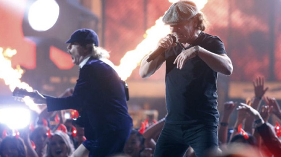 AC/DC rocks Grammys, with some help