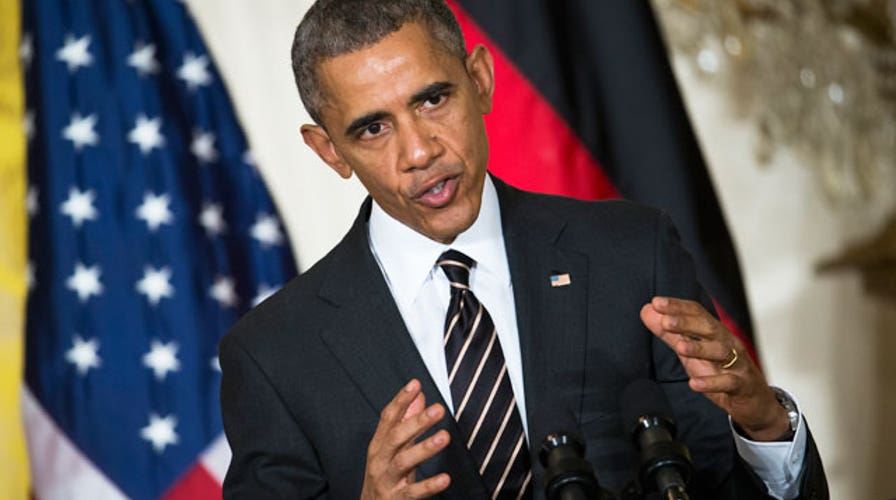 President blames media for exaggerating ISIS threat