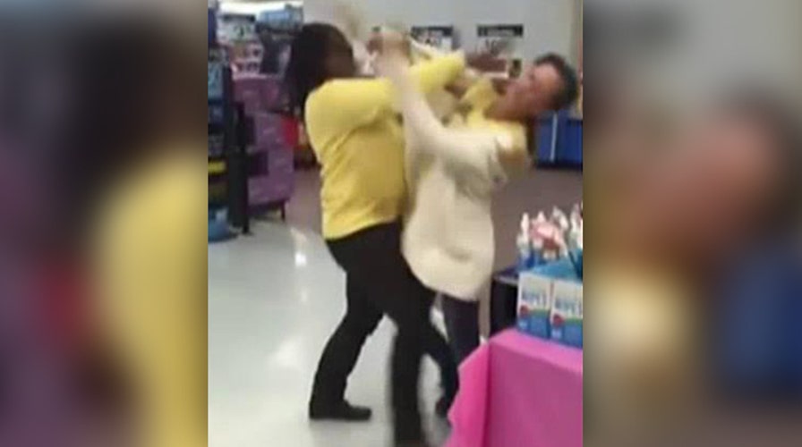 Violent brawl in Texas Walmart caught on camera