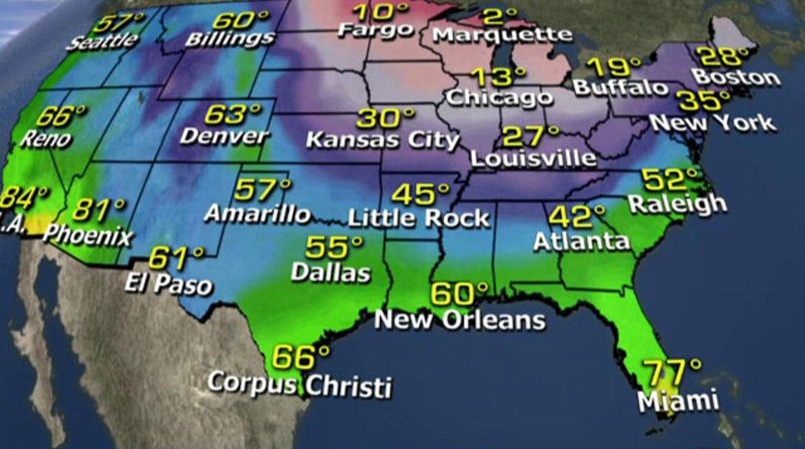 National forecast for Wednesday, February 11