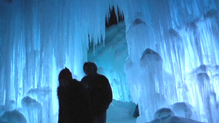 Giant ice castles tower across the US