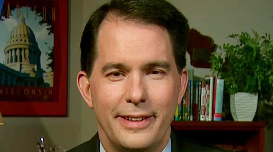 Exclusive: Gov. Scott Walker fires back at pro-union mob