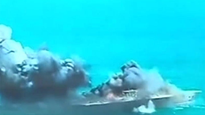 Iran conducts naval drills against aircraft carrier replica