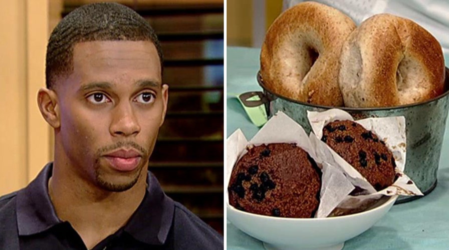 Victor Cruz encourages support for school breakfast