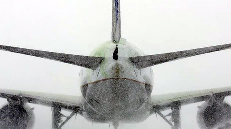 Huge winter storm leaves airline passengers stranded