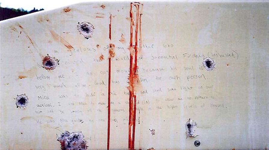 Jurors see Tsarnaev's blood-stained 'confession'