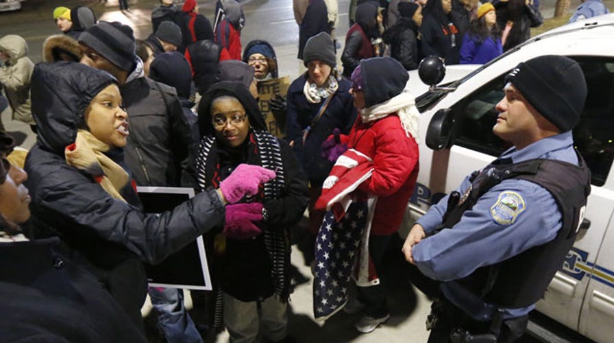 Protesters taunted police before shooting in Ferguson