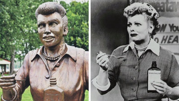 Lucille Ball statue terrifies locals in her hometown
