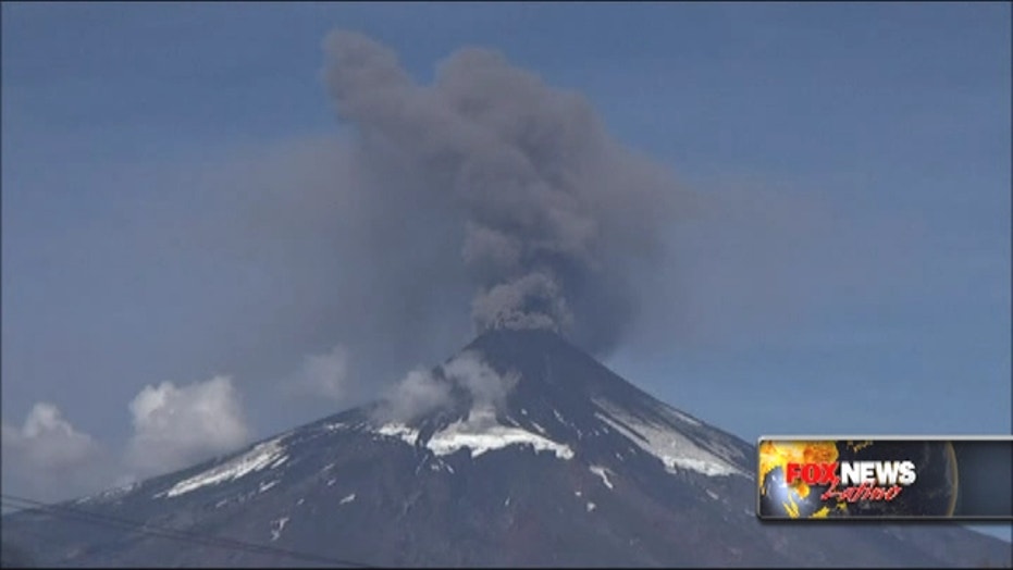 Volcano in Chile continues to spew smoke, ash