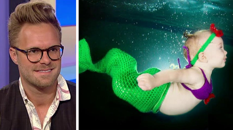 New collection of portraits featuring 'underwater babies'
