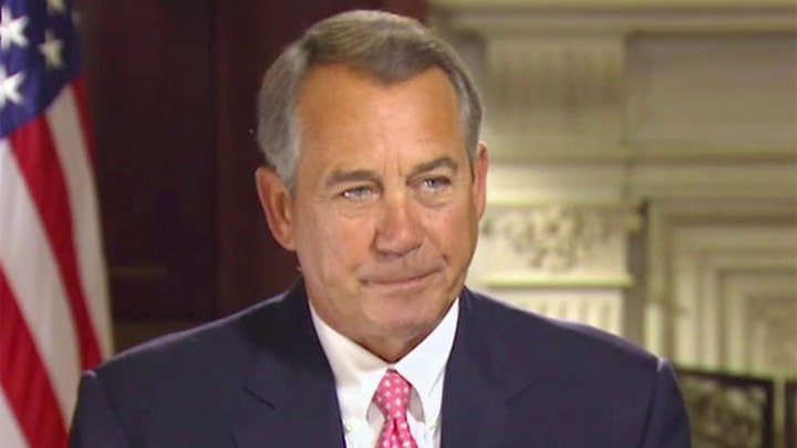 House Speaker John Boehner on 'Sunday Morning Futures'