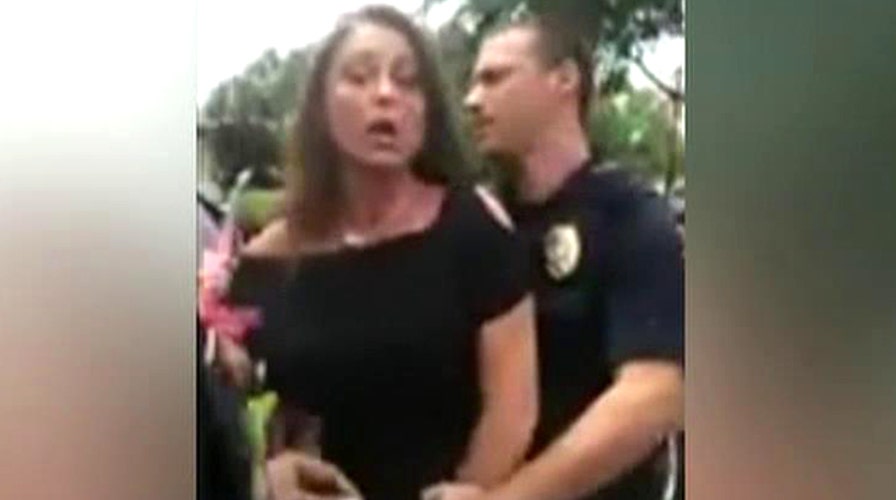 Vet detained for stopping protesters' desecration of US flag