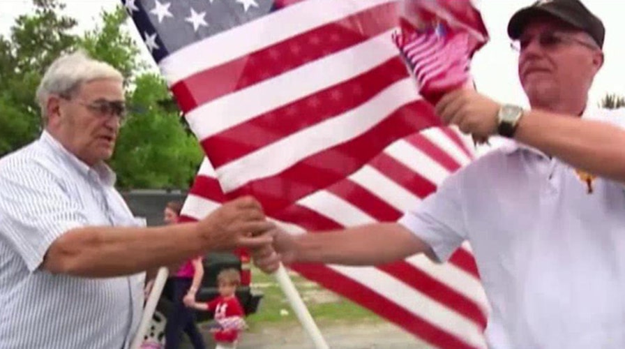 Hazing our heroes: Frat taunts veterans, urinates on flags