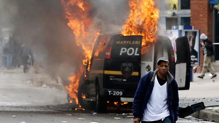 Reaction to rioting in Baltimore