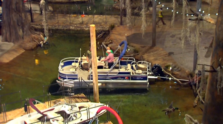 New Bass Pro Shops has cypress swamp, alligators